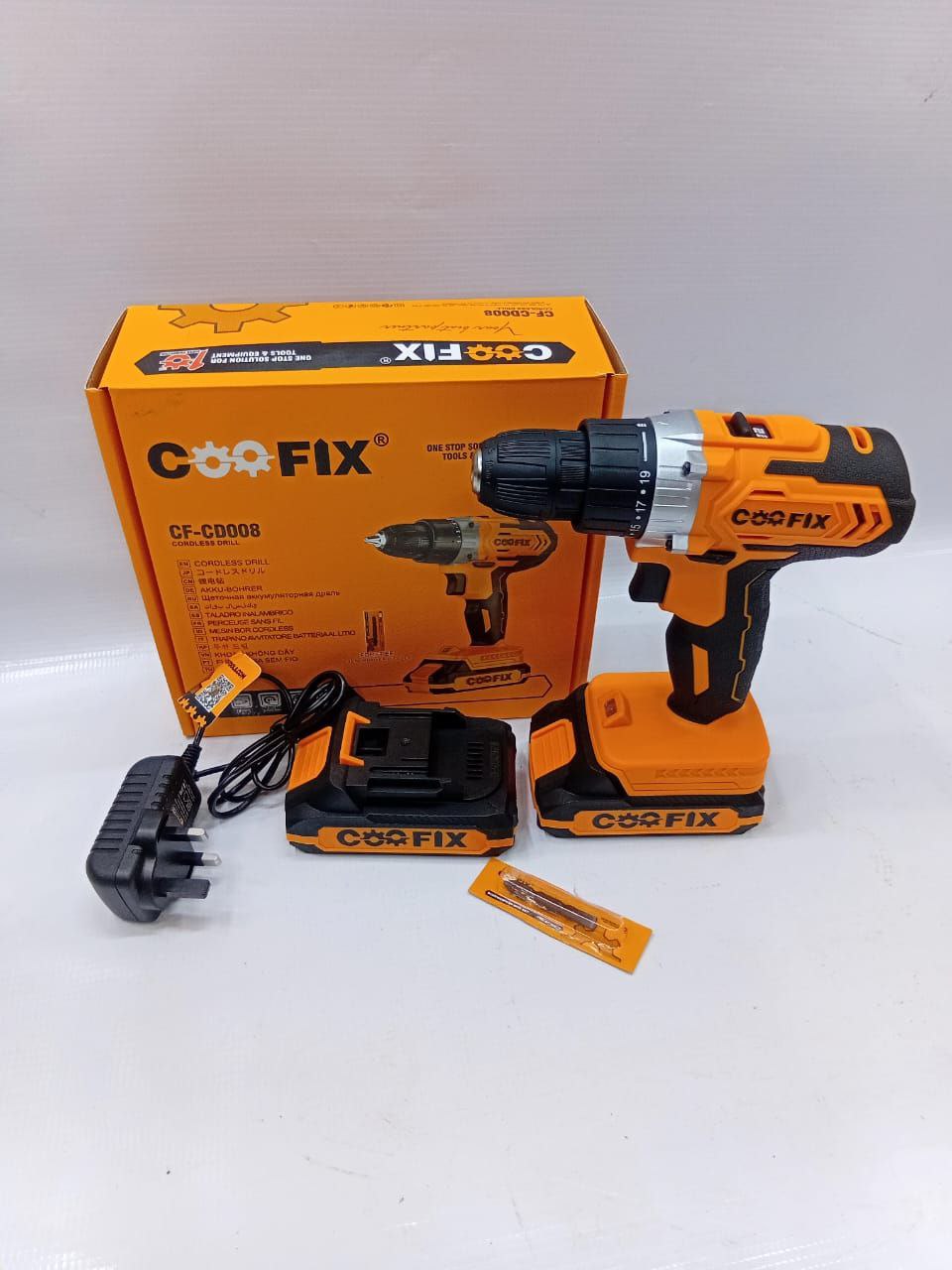 4ea418b3-405e-4828-8053-f2495528844c.jpg Coofix cordless drill 20V - Image 1